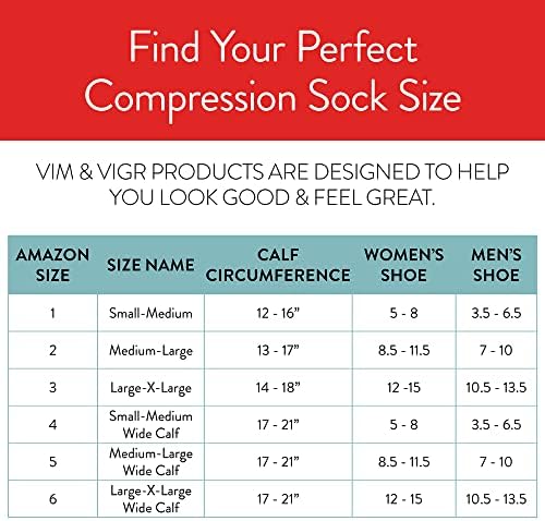 Vim & vigr памук 15-20 mmHg дипломирани чорапи за компресија)