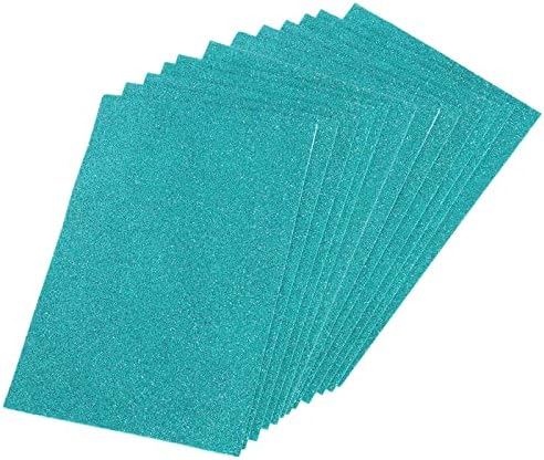 ПАТИКИЛ сјај Ева листови со пена мека хартија самолеплива 11,8 x 7,8 инчи светло сина боја за DIY проекти пакет од 12
