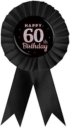 Црна сатенска ткаенина Среќна 30 -ти роденден и пинови за значки за знаци, валкани 30 пилиња со лента за награди, дијамантски знак