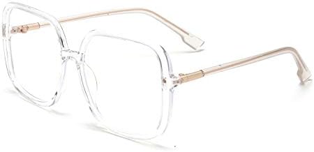 Очила за блокирање на сина светлина во Баодарен, преголема квадратна рамка, жени/мажи анти -очила за компјутерски очила L3000A