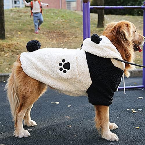 Ноќта на вештерките големи кучиња панда костуми облеки зимска топла миленичиња јакна палто смешна облека за средно големо кучиња лабрадор