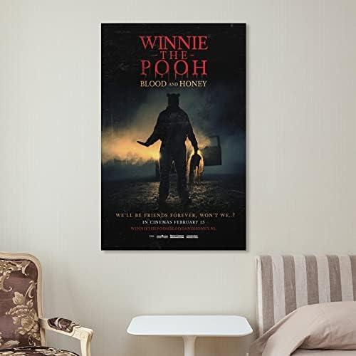 Постери за постери за филм за естетска соба 24х36 Вини-по-по-крв и мед домашна канцеларија декор платно за wallидни уметности за wallидни