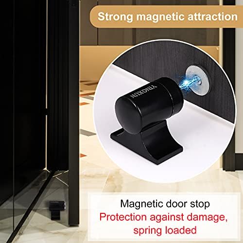 Yingxun магнетна врата затка на цинк легура за стопирање магнетна тешка врата, кат монтирање за завртки, спречете ја вратата да го оштети wallидот