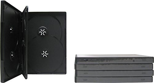 5 Тенок Црн ДВД Со Пет Капацитети Празни Кутии За Замена со Обвивка околу Ракавот DV5R14BK