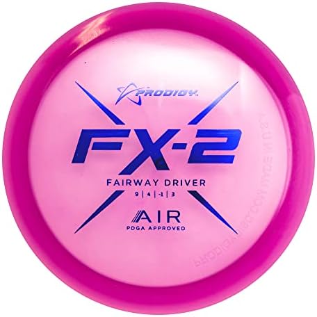 Prodigy Disc FX-2 Air | Возач на лесен дискови за голф за голф | Преголем лет во сите услови | Нова лесна пластика | Алтернатива на