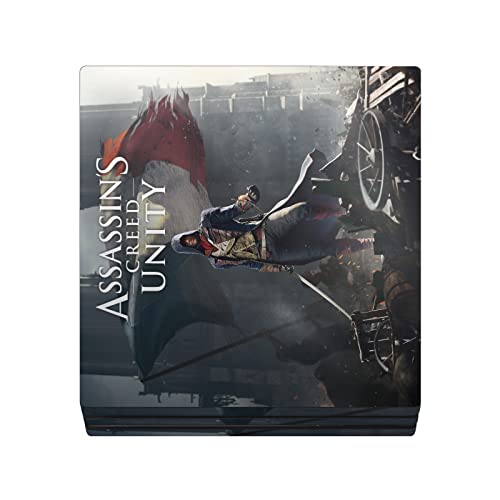 Дизајн на главни случаи, официјално лиценциран Assassin's Creed Arno Dorian French Flag Unity Key Art Vinyl Gaming Decal Decal компатибилен