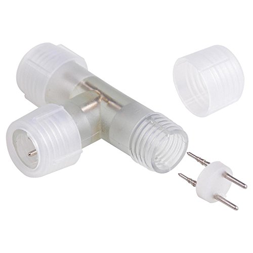 Дајком задоволство 10 парчиња 1/2 Т тип PVC конектор за спојување со иглички за 2 жица Флексибилни додатоци за светло на LED јаже ACC ACC