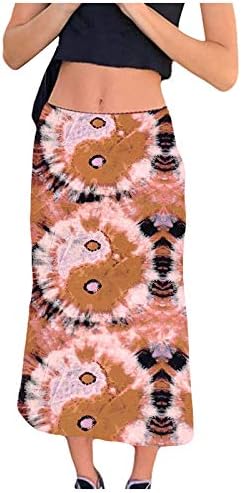 Падалекс долги макси здолништа за жени цигански хипи облека боемски стил гроздобер печатење летен плажа здолниште фустан