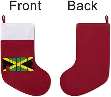 Јамајка знаме земја гордост Божиќ виси чорапи за порибување за Божиќно дрво од камин