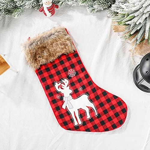 2 компјутери Божиќно порибување декорација на чорап украс за креативно порибување Божиќни украси подароци украси