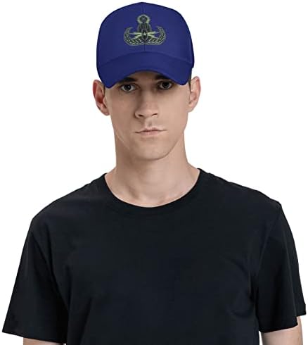 Американски ветерани во сопственост на ЕОД знак беџен бејзбол капа мажи - класичен тато капа за прилагодување на обична капа црна