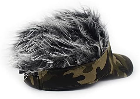 Faringoto перика капа мажи хип хоп популарна коса маскирна бејзбол перика капа прилагодлива перика за коса капа