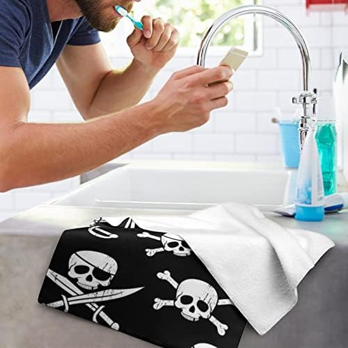 Пиратски шема микрофибер рачни крпи Супер абсорбента крпа брзо суво миење на миење садови