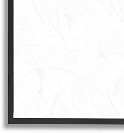 СТУПЕЛ ИНДУСТРИИ Апстрактна сина чадор Океански брег Рустикален плажа слика црна врамена wallидна уметност, 16 x 20