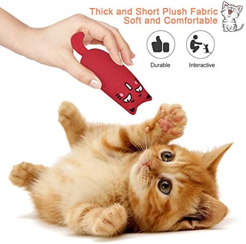 Bojafa Catnip Toy 5 пакет за мачки кои играат чистење на заби за џвакање - креативна перница гребење миленичиња мачки заби заби