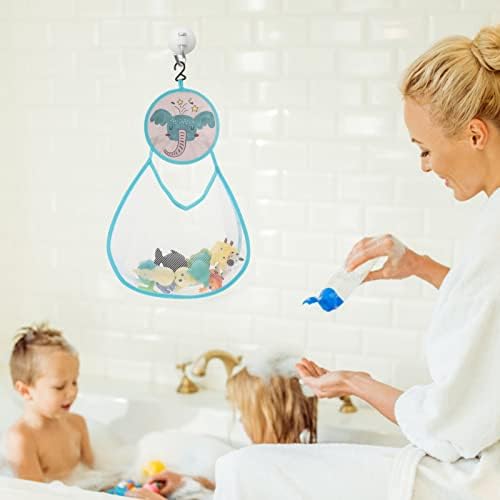 Џебови за тодмомија Брза кука сапун корпа за туширање бања за држач нето -бања со кади мрежи чувајте суви повеќенаменски играчки играчки торба