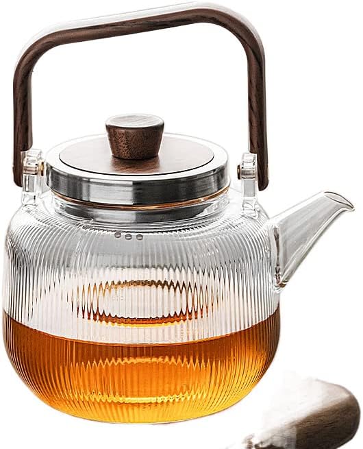 Чајник за правење чај околу шпоретот стакло што врие вода чајник единечен тенџере 围炉 煮 的 茶壶 玻璃 烧 水 茶壶 单壶