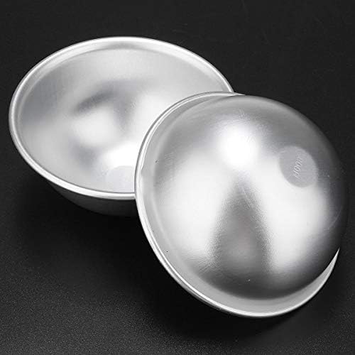 Sgerste 8cm алуминиумски калапи за бања Сфера тркалезна топка од калапи DIY рачно изработени занаети 2 парчиња