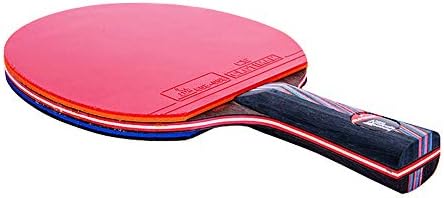 Sshhi Ping Pong Racket, удобна рачка, лопатка од 6 starвездени пинг -понг за професионална обука, издржлива/како што е прикажано/кратка рачка