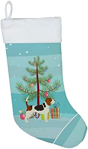 Богатства на Каролина CK3519CS Биглско Божиќно дрво Божиќно порибување, камин виси чорапи Божиќна сезона забава Декори за семејни празници,