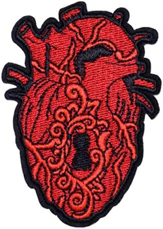 Острибој Х-зраци Анатомско срце и мозок 10 парчиња железо на/шијте добро изработени украсени декоративни апликации закрпи за маици