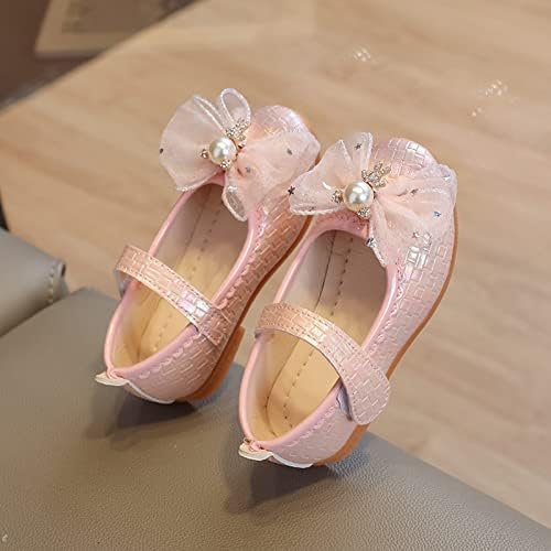 Мода пролет и лето девојки сандали фустан перформанси за танцувачки чевли бисери сјајни сјајни куки куки мали чевли рамни чевли