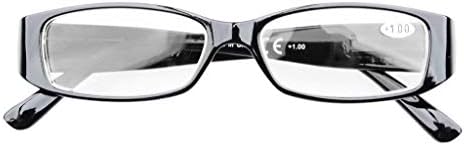 Окепар 6-Пакет Пролет Храм Читателите Вклучуваат Очила За Читање Компјутерски Очила Со Вистински Австриски Кристали Жени