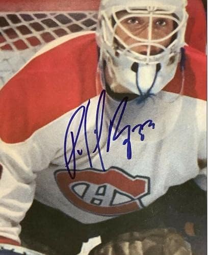 Патрик Рој потпиша Постер Спортслиран Рамка Канадиенс Хокеј Авто ХОФ ЈСА - Автограмирани фотографии од НХЛ