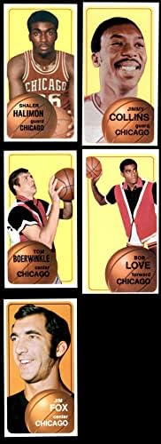 1970-71 Топс Тимот На Чикаго Булс Го Постави Чикаго БУЛС НМ Булс