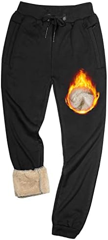 Машки Топли Панталони Обложени Со Шерпа Руно Панталони Згуснете Активен Џогер Спорт