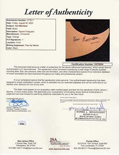 Ван Морисон потпиша автограм со целосна големина Гибсон Епифон Акустична гитара w/ Jamesејмс Спенс автентикација JSA COA -