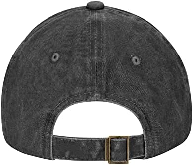Потресена црна бејзбол капа прилагодлива гроздобер тексас со низок профил тато капа за жени мажи