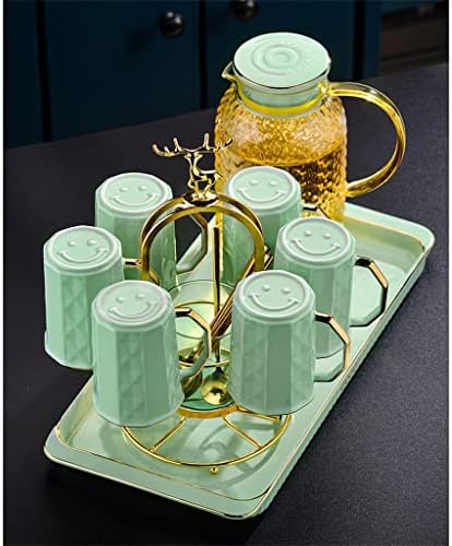 Вода чаша DHDM Поставено попладне чај чај сет домашна дневна соба Нордиска керамичка чаша чаша цветни чајници