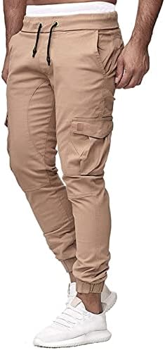 Xiaxogool Sweatpants For Men, Mens Cargo Pants Обични џемпери модни џогери спортови долги панталони тенок фит панталони