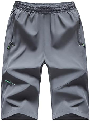 Озммјан карго шорцеви за мажи цврсти еластични половини исечени панталони летни обични суви панталони спортски шорцеви