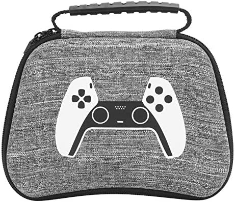 Okuyonic gamepad торба за PS5, ChockProof Hard Chate Controll Controller Controller GamePad Tag за домашна GamePad за PS5 GamePad
