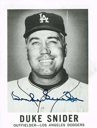Дјук Снајдер Хоф потпиша 4х5,25 фотографија со JSA COA - Автограмирани фотографии од MLB