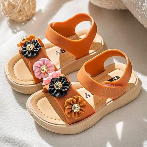 Деца сандали задебелени летни принцеза водоотпорна мода мода меки деца девојки девојки бебе плажа прва чевли за одење
