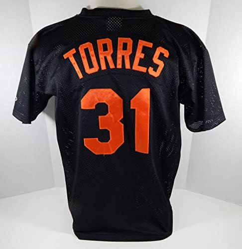 2007 година Балтимор Ориолес Старец Торес 31 игра користена црна маичка екс gcl xl 585 - игра користена mlb дресови