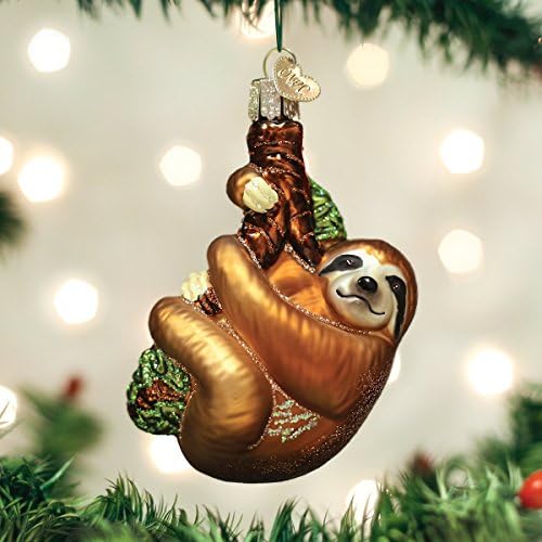 Божиќни украси на стариот свет: Орнаменти од стакло за збирка животни за новогодишна елка, мрзливост