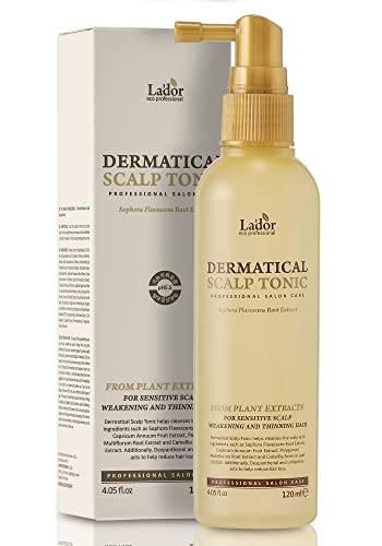La'Dor Dermatical Scalp Tonic - За чувствителна скалп, опаѓање на косата - 4,05 fl oz, оставете во климатик за скалп на спреј, чистете го скалпот,