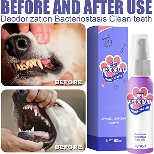 МАКСТАНГ Спреј За Чистење На Заби За Миленичиња, Спреј За Миење Мирис На Уста За Кучиња, Спреј за Чистење Заби за Кучиња &Засилувач;