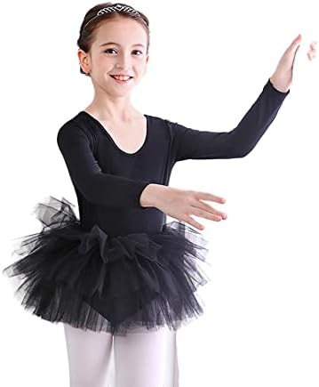 Msgray дете бебе девојчиња Туту фустан балет леотарски здолниште меки 4-слојни танцувачки костуми гимнастика