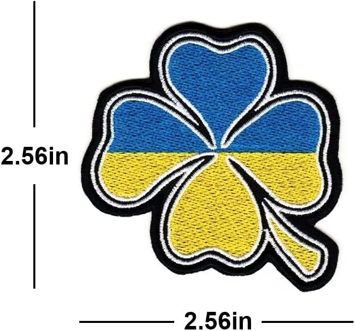 4 парчиња украински знаме Специјални сили украински троенски морал извезени аплики за печ за капачиња за капачиња, елегантни воени униформи,