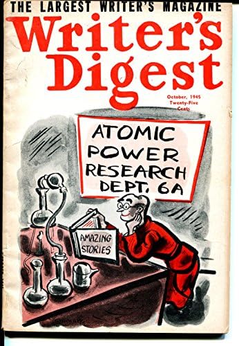 Писатели Дигест-10/1945-научник чита Неверојатни Приказни пулпа-историска корица-ВГ