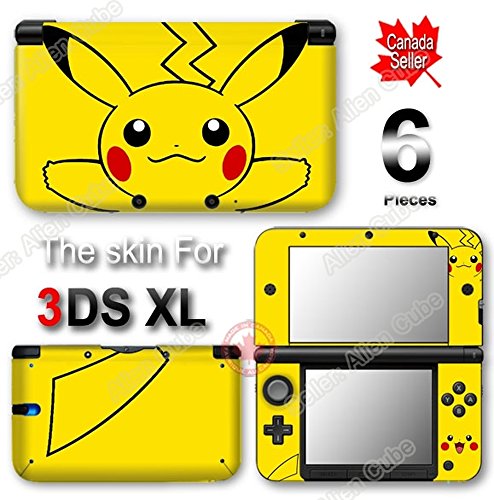 Pokemon Pikachu Classic нов винил налепница за налепница за декорации за декоратор за оригиналниот Nintendo 3DS XL