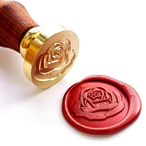 Восок комплет за запечатување на заптивка на роза, ретро гроздобер заптивка за печатење на печати за печатење на печати за печатење стапка