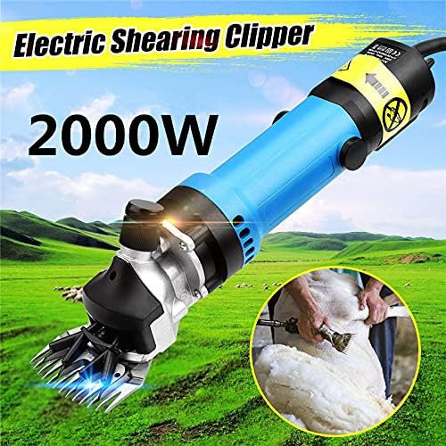 2000W преносни електрични професионални овци ножици 6 брзини со овци клипери 2800R/мин електрични кози за ножици за коза од коза од овци