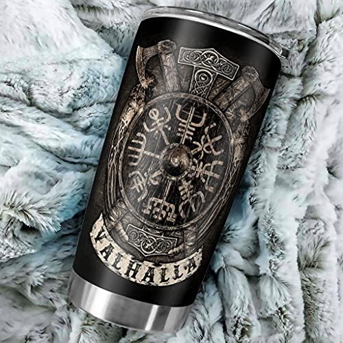 Bojianzzha viking valhalla compass не'рѓосувачки челик tumbler thermos вакуум изолирана чаша чај патување чаша патување кафе чаша