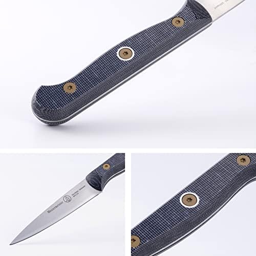 Messermeister Custom 3,5 ”нож за паринг - X50 германски не'рѓосувачки челик - отпорен на 'рѓа и лесен за одржување - направен во Солинген, Германија